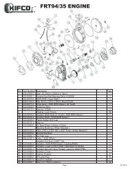 FRT94/35 Engine Parts List - Kifco