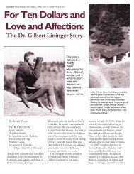 For Ten Dollars and Love and Affection: The Dr ... - Historic Jeffco