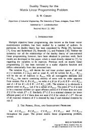 Duality Theory for the Matrix Linear Programming Problem H. W. ...