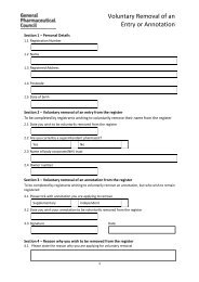 Voluntary Removal Application Form