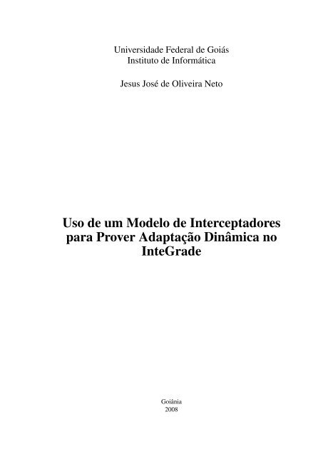 Uso de um Modelo de Interceptadores para Prover Adaptação ...