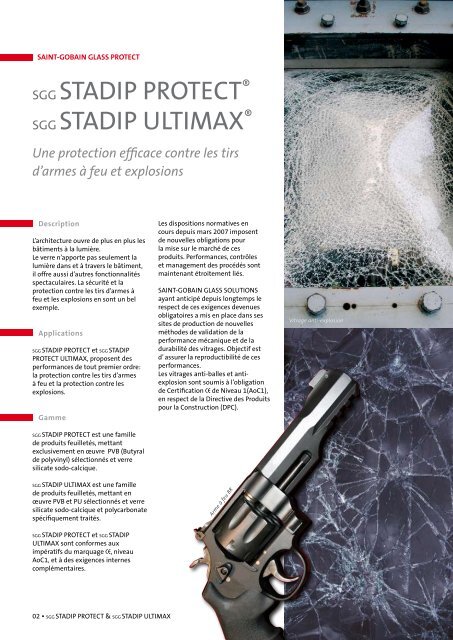 SGG STADIP PROTECT® SGG STADIP ULTIMAX®