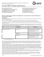 MFS International Value Fund - Curian Clearing