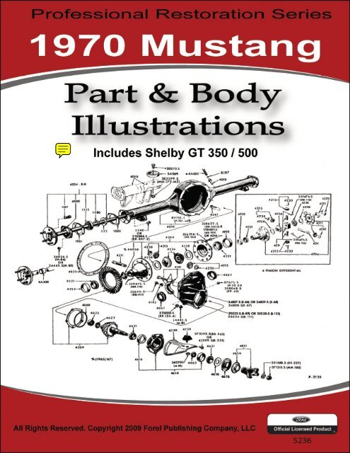 DEMO - 1970 Mustang Part & Body Illustrations - ForelPublishing.com