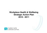 8. Workplace Health and Wellbeing Presentation - Southern Health ...