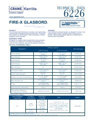 TECHNICAL DATA FIRE-X GLASBORD® - Great Northern Insulation