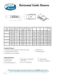 Horizontal Guide Sheaves - JH Menge & Co