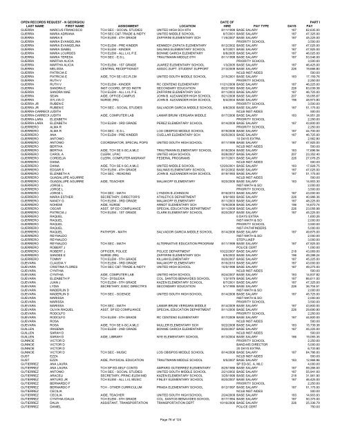 UISD payroll 2010-11 - Que Fregados