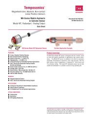 Model MT data sheet - MTS Sensors