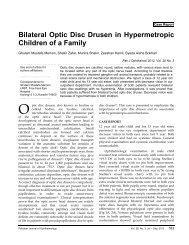 Bilateral Optic Disc Drusen in Hypermetropic Children of a Family