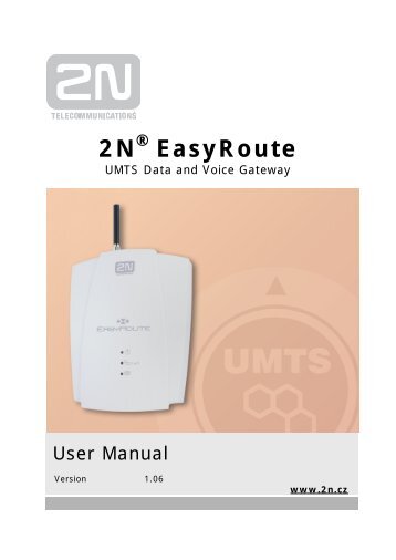 User manual version 1.06 - 2N Telekomunikace a.s.