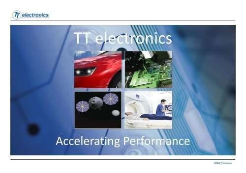 Sensing and Control Overview - TT electronics Showcase