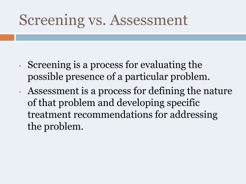 Clinical Notation: Documentation for clients in treatment - CASAT