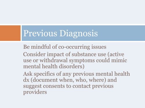 Clinical Notation: Documentation for clients in treatment - CASAT