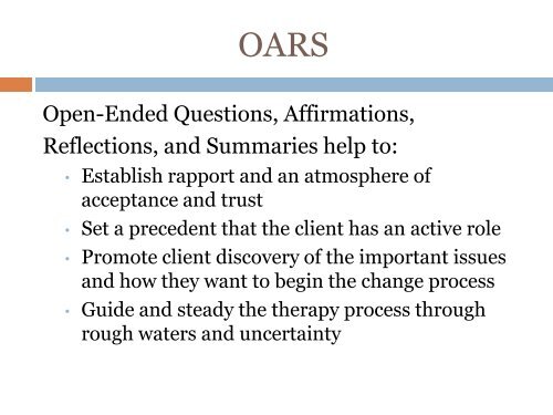 Clinical Notation: Documentation for clients in treatment - CASAT