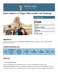 Kairo & 4 Tage Nilkreuzfahrt mit Nachtzug - Memphis Tours ...