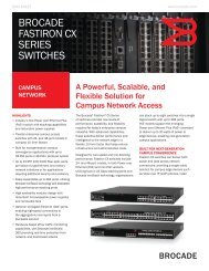 Brocade FastIron CX Series Switches