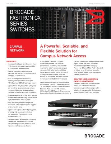 Brocade FastIron CX Series Switches