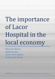 Importance of LH on the local economy - Lacor Hospital > Home