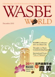 December 2010 - World Association for Symphonic Bands and ...