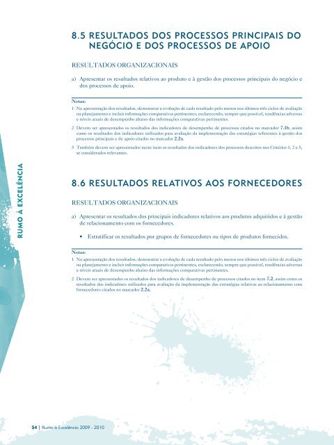 critÃ©rios compromisso com a excelÃªncia e rumo Ã  ... - COMPETE-ES