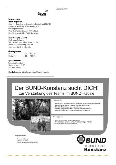 Jahresbericht 2009.pub - BUND Konstanz