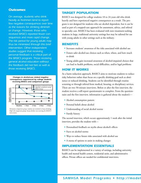 BASICS Brief Alcohol Screening and Intervention of College Students