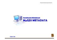 PANDUAN PENGISIAN MyGDI METADATA M = Mandatory Elements