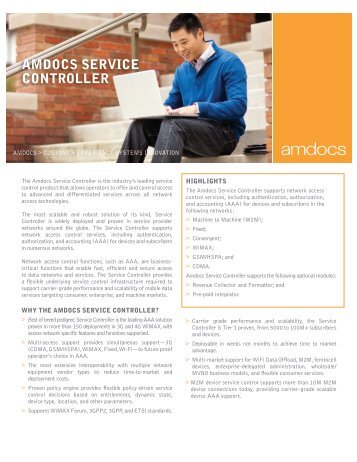 AMDOCS SERVICE CONTROLLER