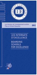 les internats d'excellence Boarding schools for excellence