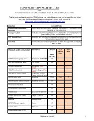 CLINICAL RETURNS MATERIAL LIST - US Supplier Diversity Home