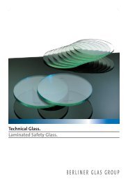 Technical Glass. Laminated Safety Glass. - Berliner Glas