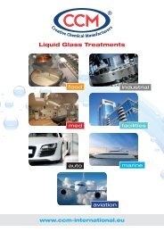 Liquid Glass Treatments - CCM GmbH - Creative Chemical ...