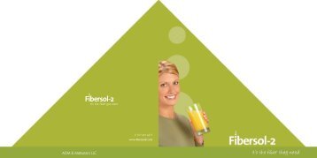 Fibersol Health Brochure - ADM