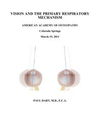 vision and the primary respiratory mechanism - American Academy ...