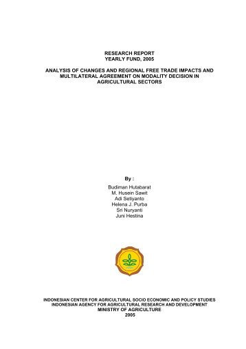 research report yearly fund, 2005 analysis of changes and regional ...