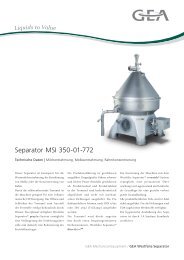 Separator MSI 350-01-772 - GEA Westfalia Separator Group