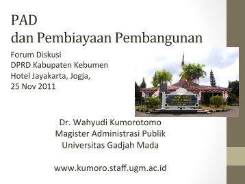 PAD dan Pembiayaan Pembangunan.pdf - Kumoro.staff.ugm.ac.id