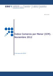 Ãndice Comercio por Menor (ICM). Noviembre 2012 - CEO