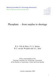 Policy memorandum: 'Phosphate - from surplus to shortage