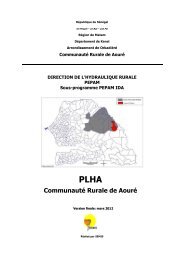 Communauté Rurale de Aouré - pepam