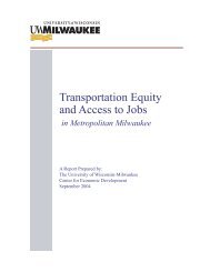 Transportation Equity and Access to Jobs in ... - UW-Milwaukee