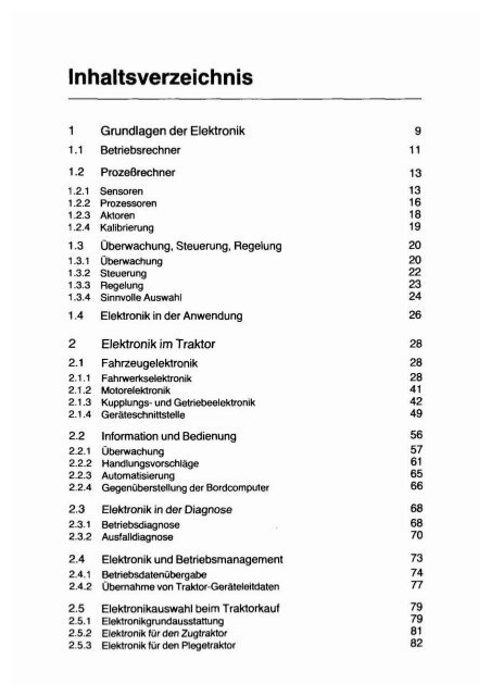 Elektronik in Traktoren und Maschinen - mediaTUM