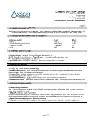 Resin MSDS