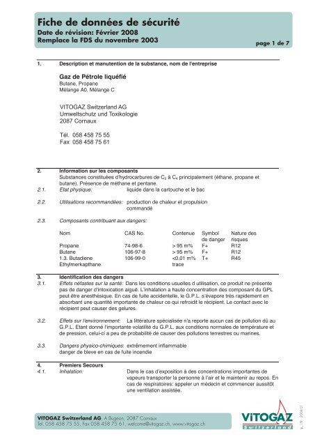 Ip_15 Sicherheitdatenblatt.indd - VITOGAZ Switzerland