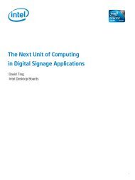 The Next Unit of Computing in Digital Signage Applications - Intel