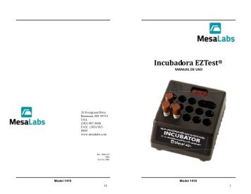 Incubadora EZTestÂ® - Mesa Labs