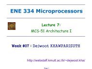 MCS-51 architecture I - Webstaff.kmutt.ac.th - kmutt