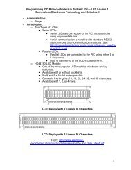 1 Programming PIC Microcontrollers in PicBasic Pro – LCD Lesson ...