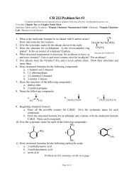 CH 222 Problem Set #3